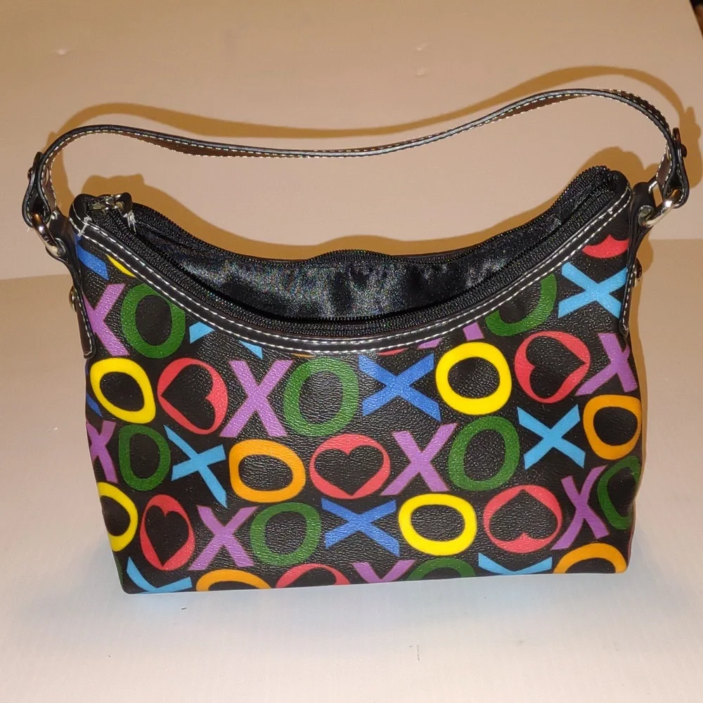 ♥️🌀🤸VINTAGE Y2K XOXO Accessories Rainbow Logo Purse - Picture 6 of 15